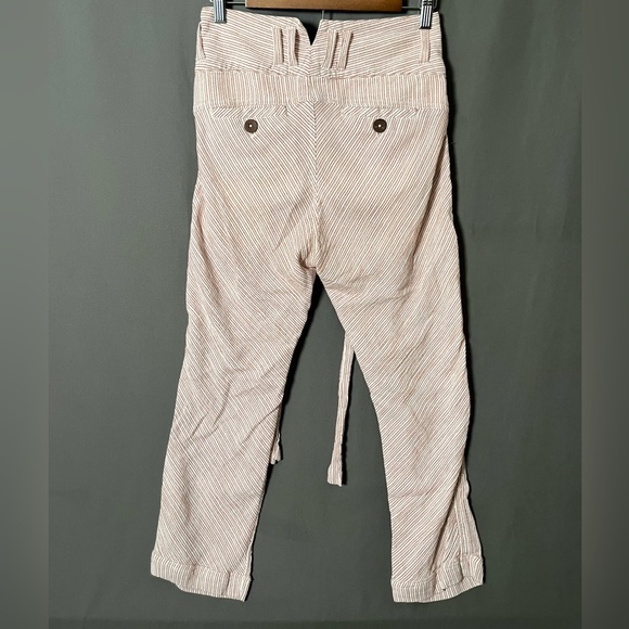 Free People Rumors Yarn Dye Harem Pant Size 0 Tan - Picture 7 of 11